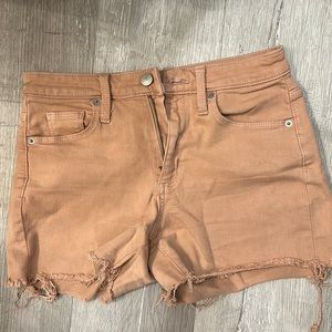 Salmon, pink ripped shorts, size 2/26